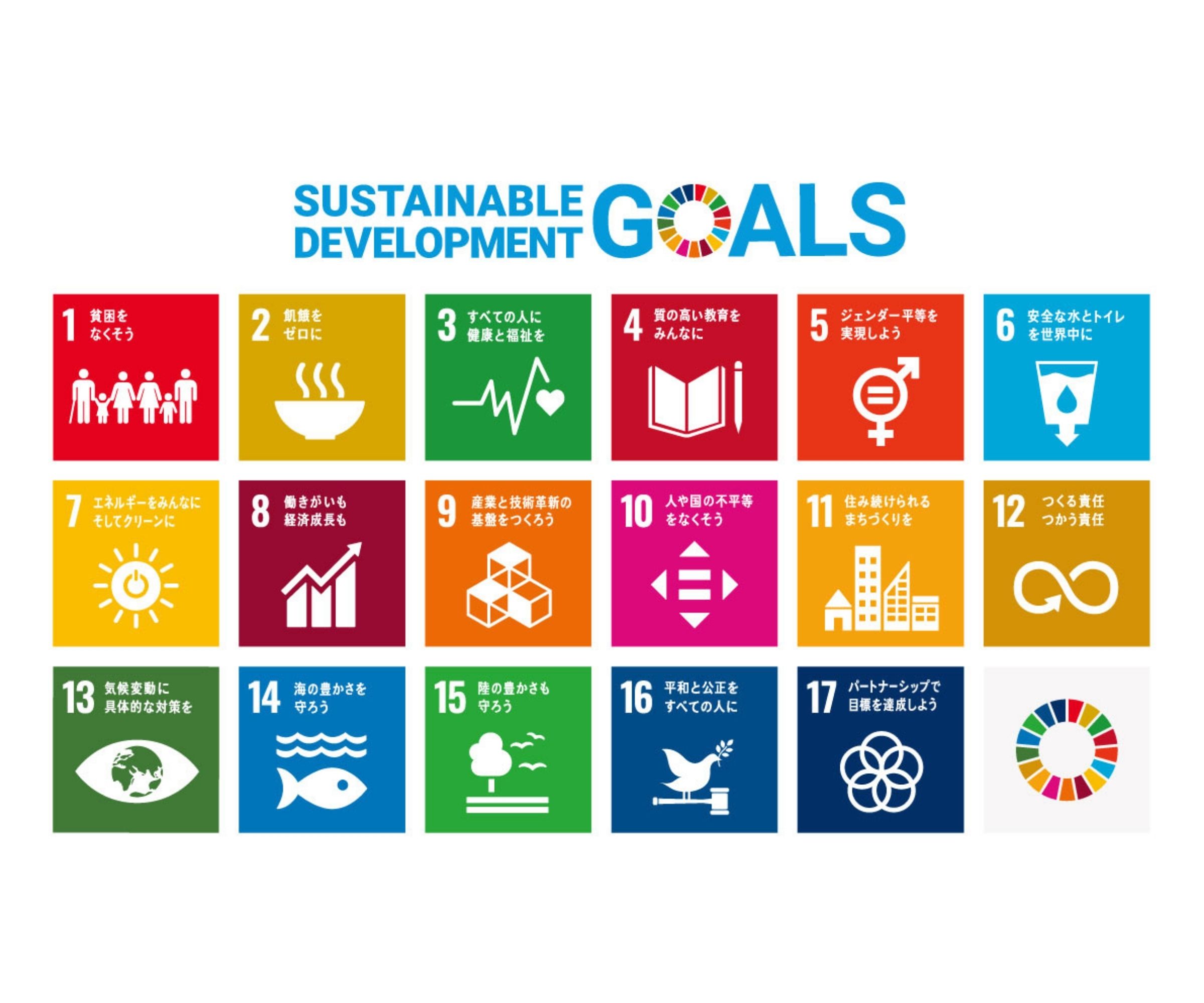 持続可能な開発目標(SDGs)17のゴールを示す画像