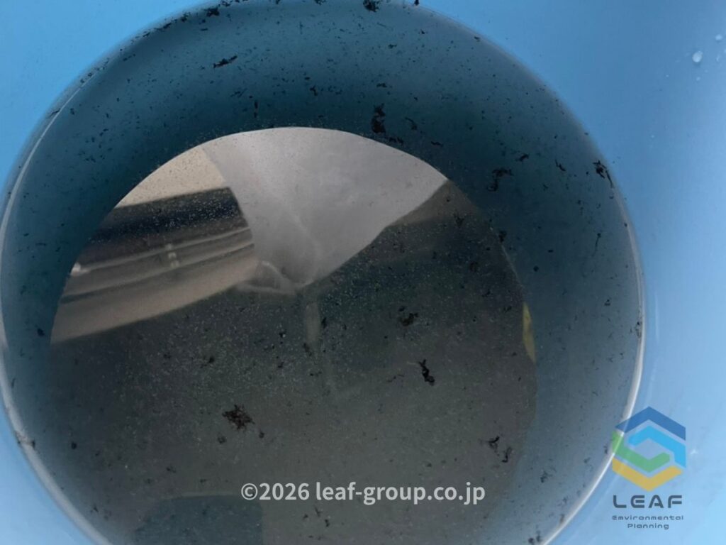 エアコン洗浄後 汚水