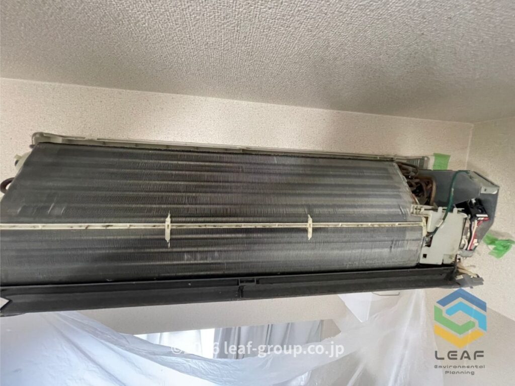 エアコン 熱交換器 洗浄前