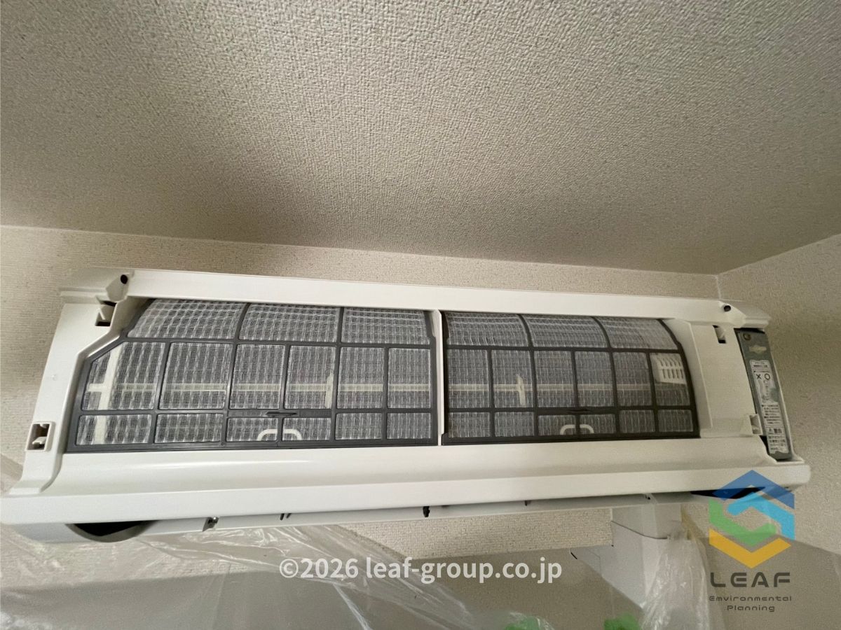 神戸市中央区布引町｜通常タイプのエアコンクリーニング｜フィルターの汚れ　アフター