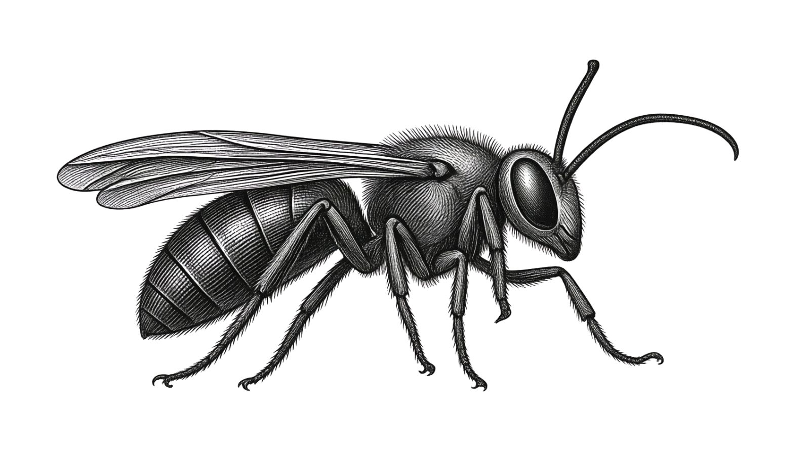 蜂(スズメバチ・アシナガバチ)のイラスト 害虫図鑑