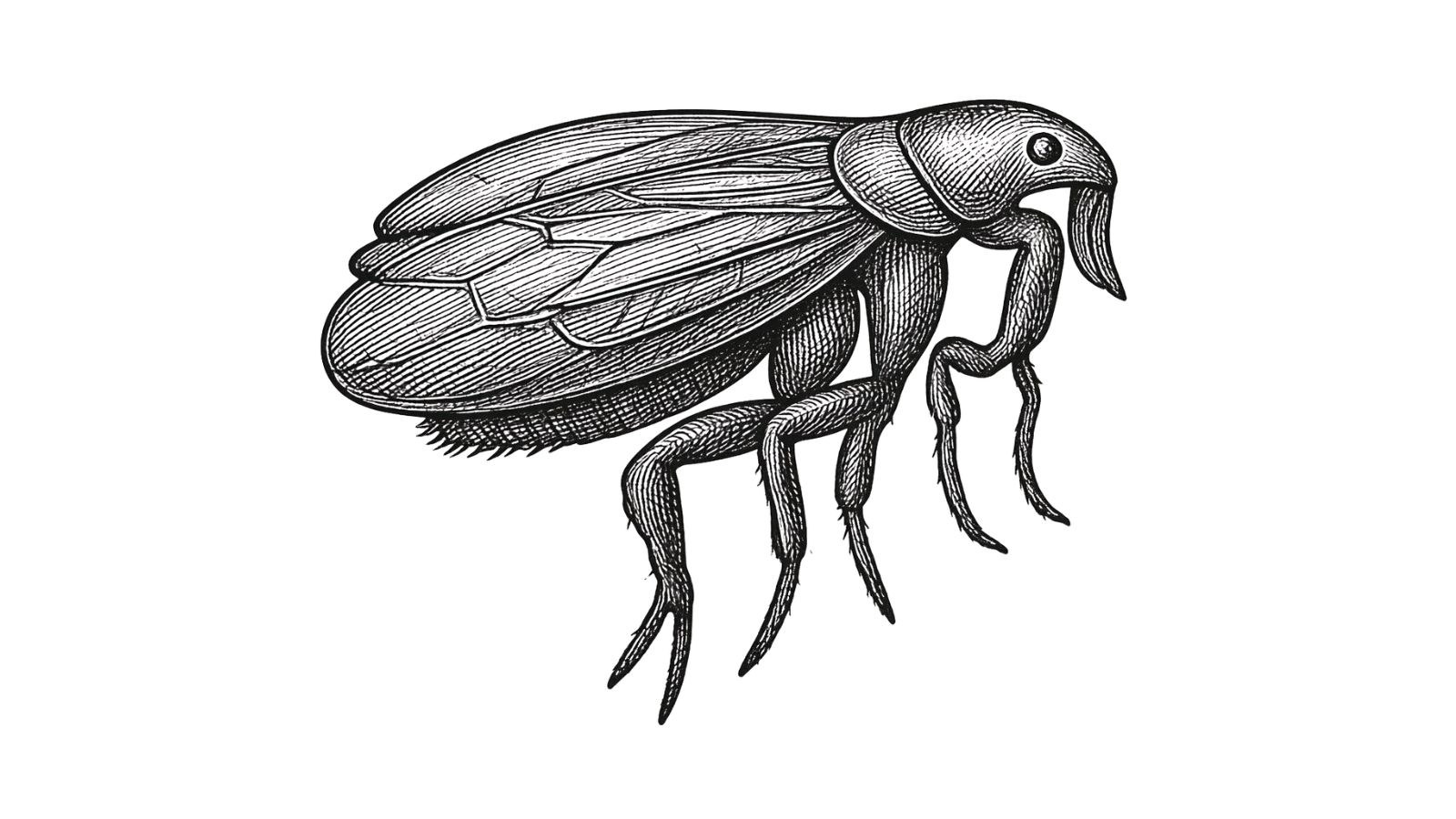 ノミのイラスト 害虫図鑑