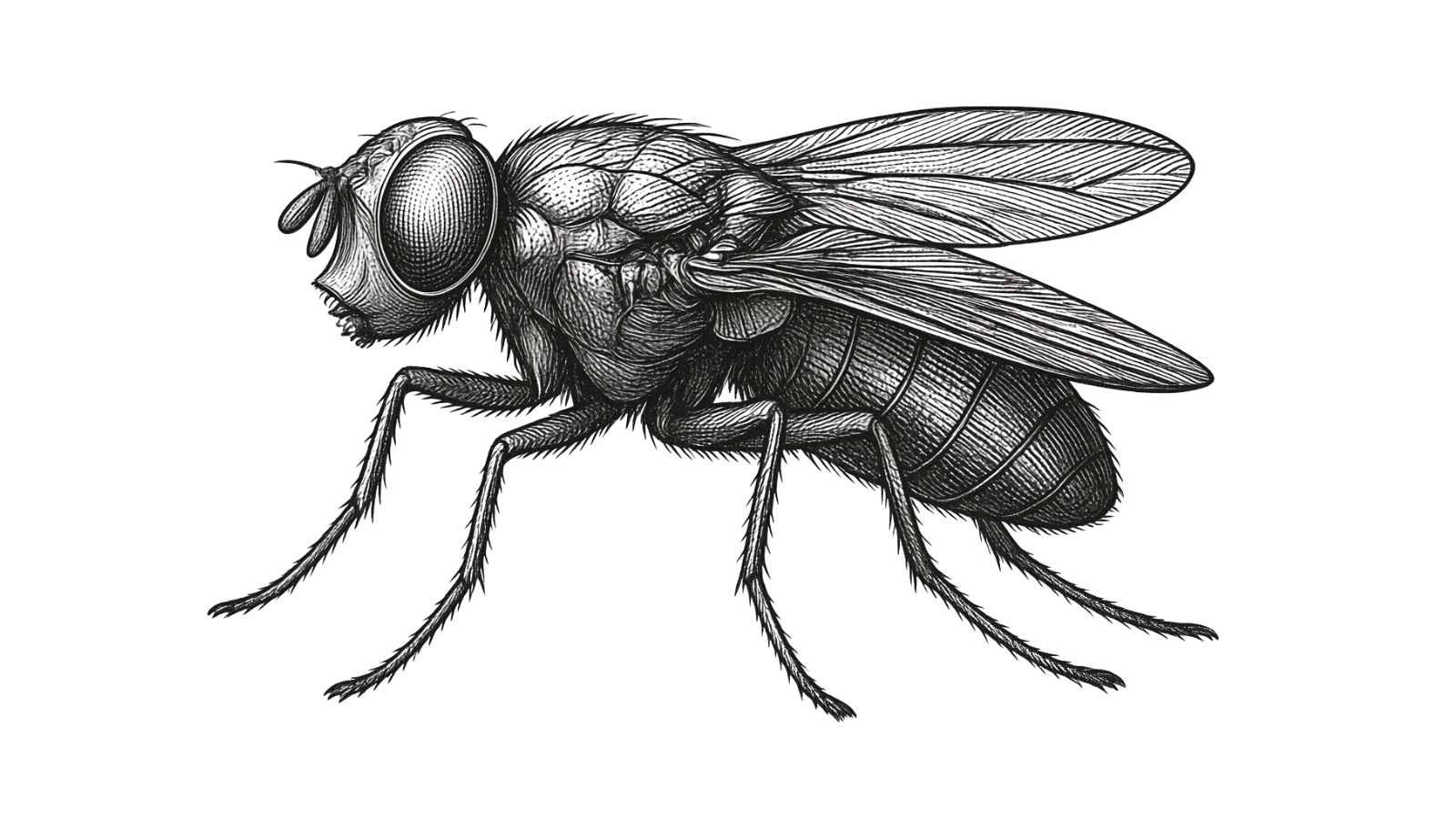 ハエとコバエのイラスト 害虫図鑑