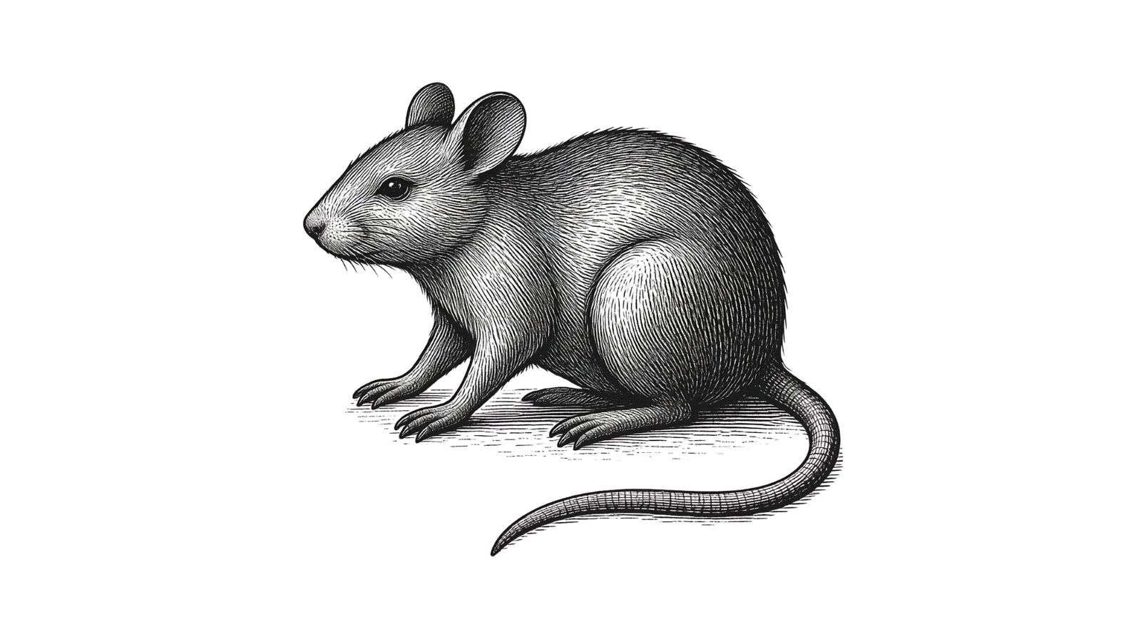 ネズミのイラスト 害獣図鑑
