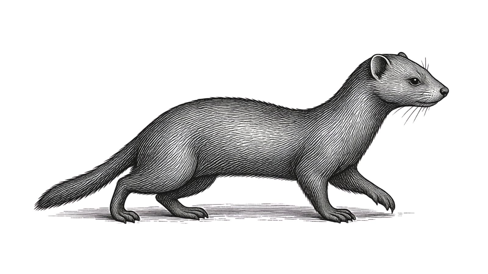 イタチのイラスト 害獣図鑑