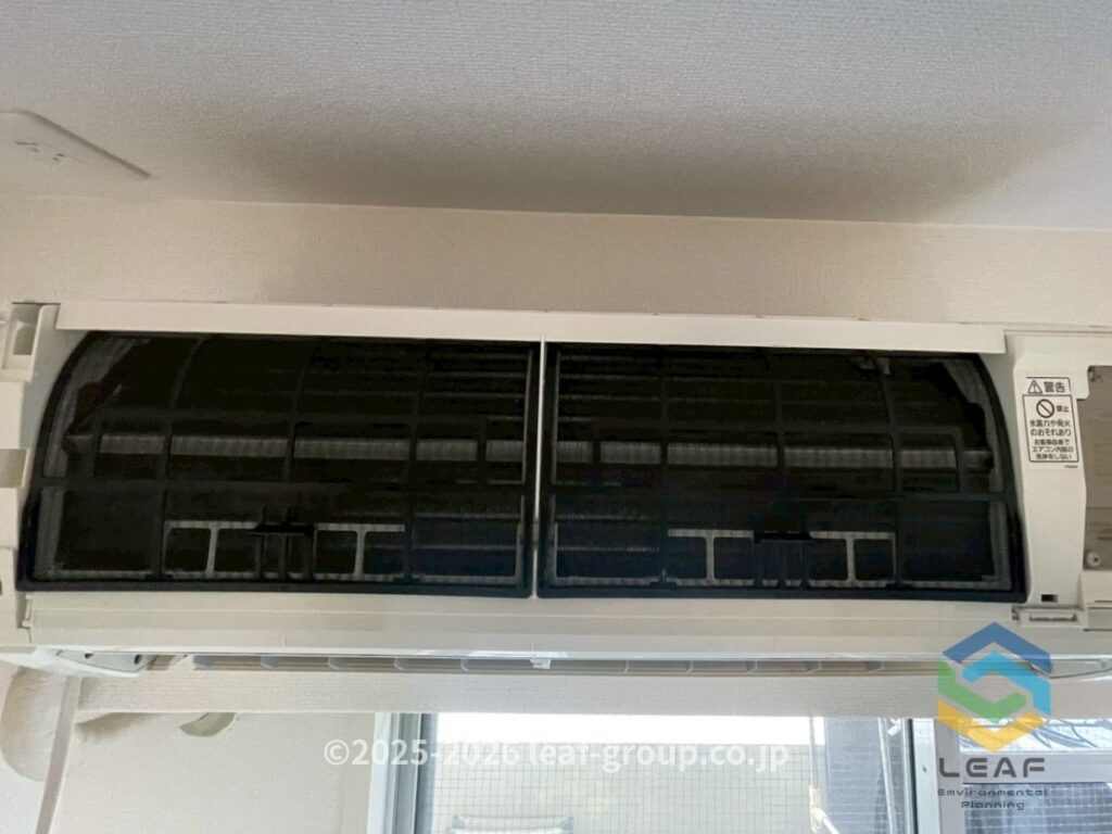 エアコン フィルター 清掃後