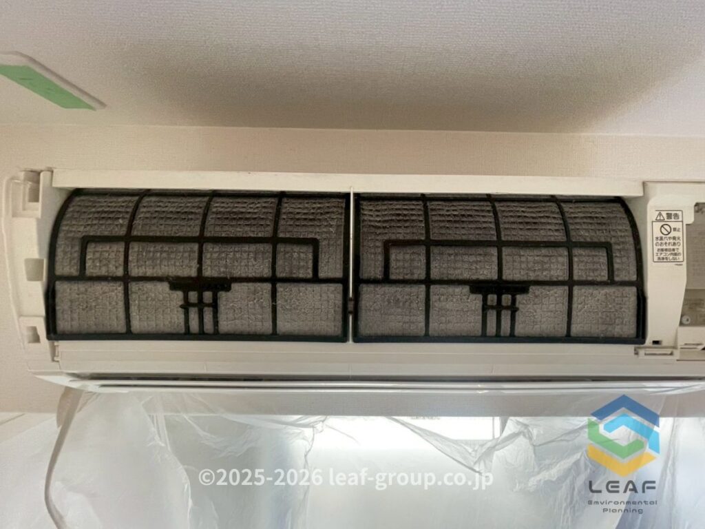 エアコン フィルター 汚れ 神戸市東灘区
