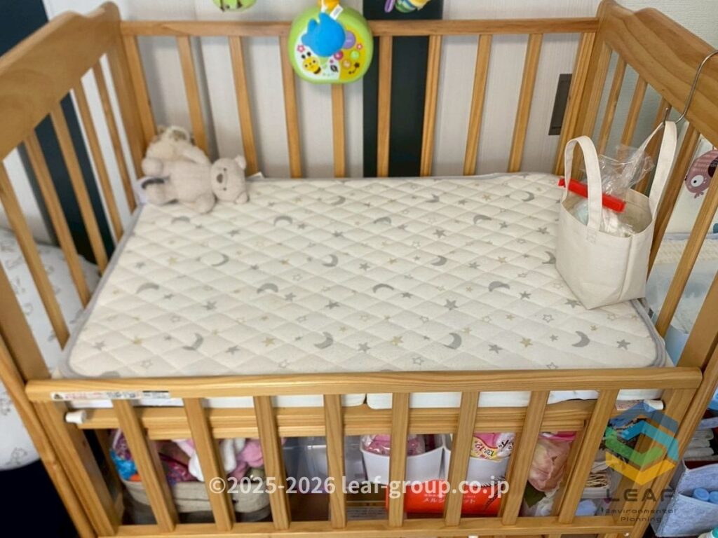 神戸市東灘区 ベビーベッド エアコン設置環境