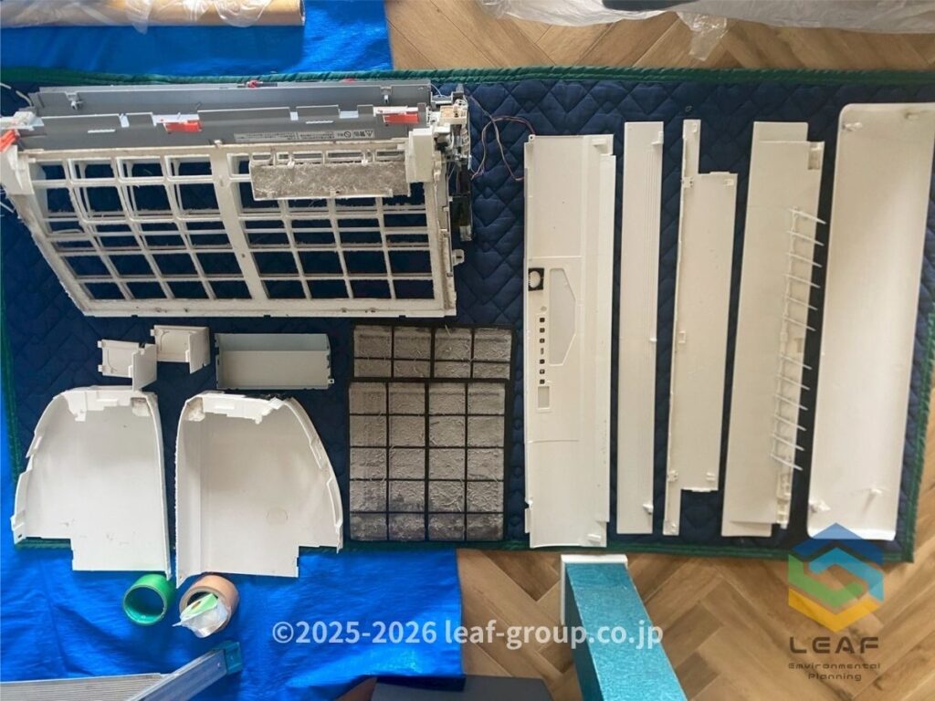 分解パーツ 汚れ