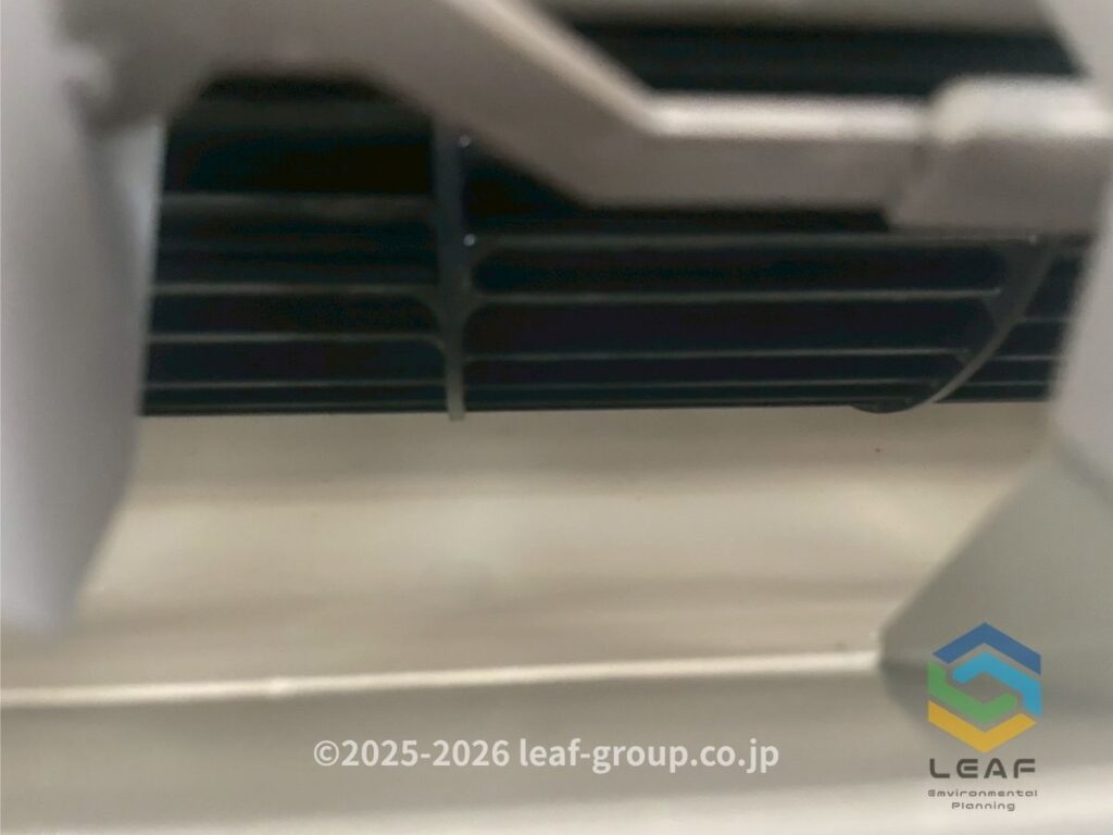 洗浄後のPanasonicエアコン送風口