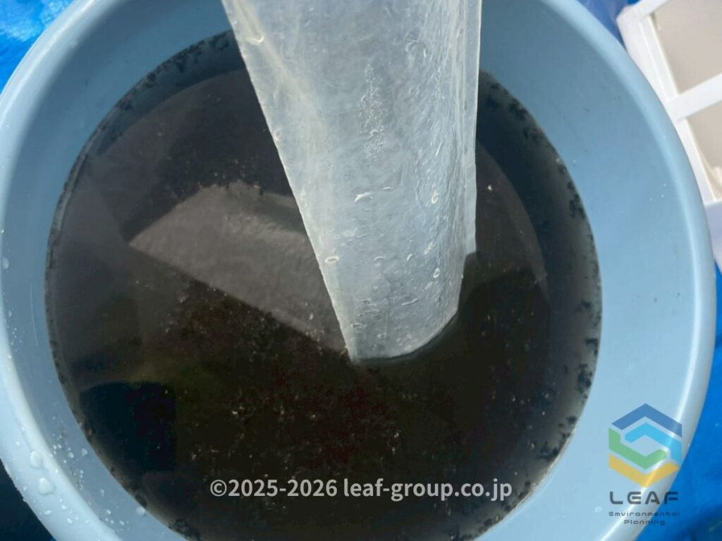 エアコンクリーニング後の汚水