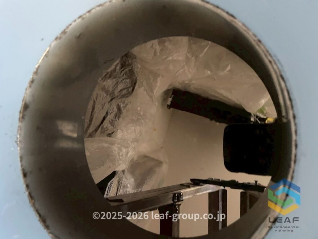 エアコンクリーニング洗浄後の汚水