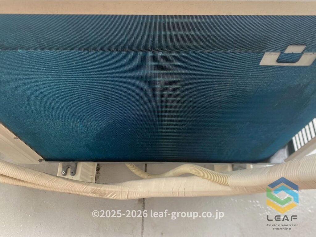神戸市垂水区 室外機洗浄後